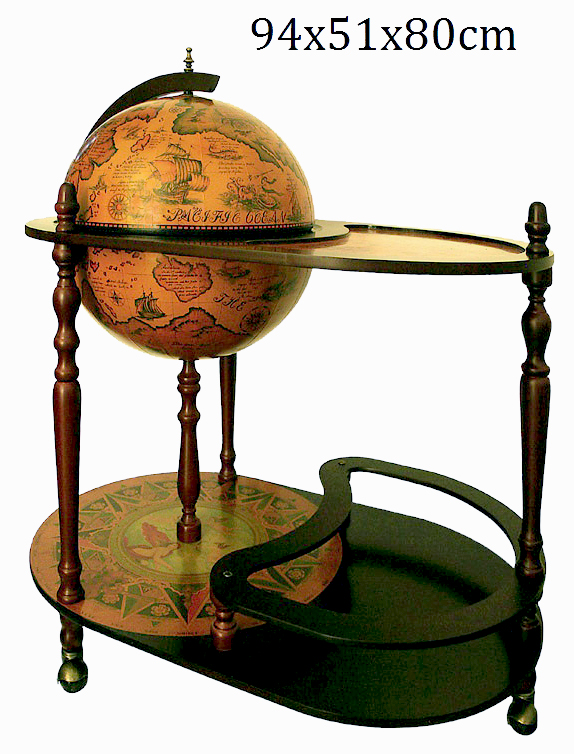 Глобус-бар с сервировочным столиком -"Vasco da Gama "